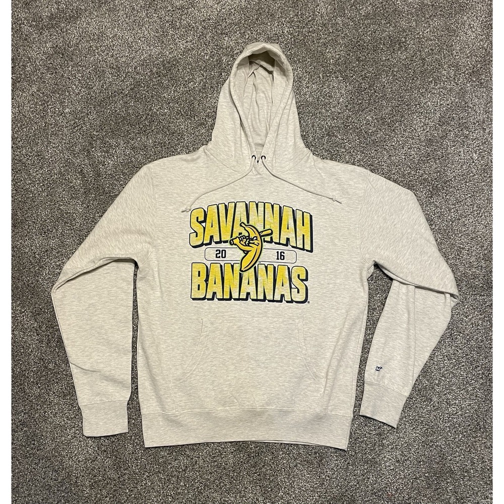 Blue 84 Savannah Bananas Baseball Men's M Hoodie Gray 2016